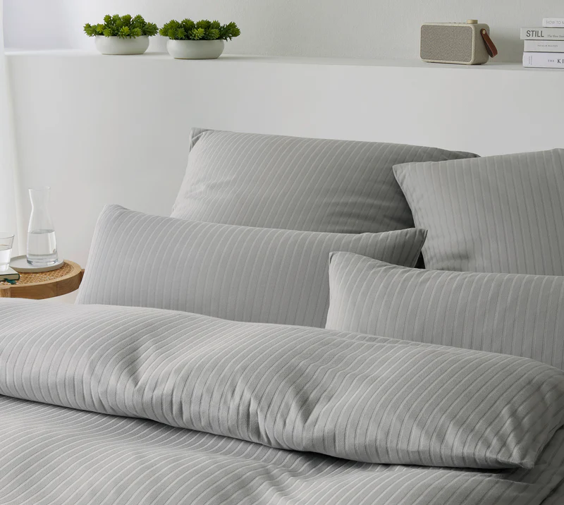 Interlock Jersey Bettwäsche mit feinem Nadelzug