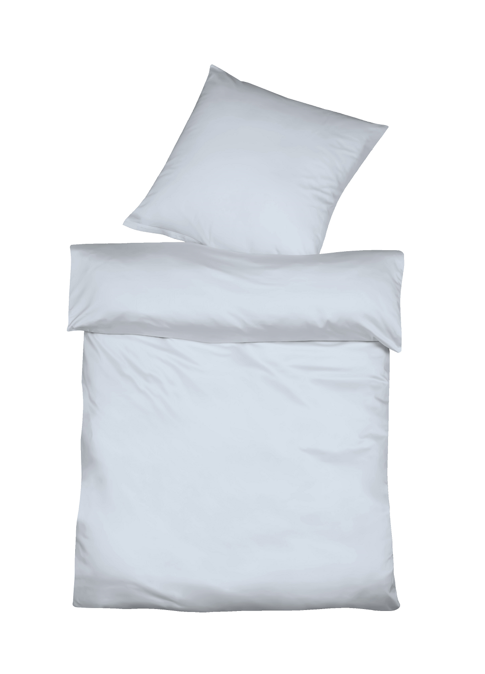 hellblaue-Halbleinen-Bettwaesche-uni-farben Halbleinen Bettwäsche in verschiedenen Farben