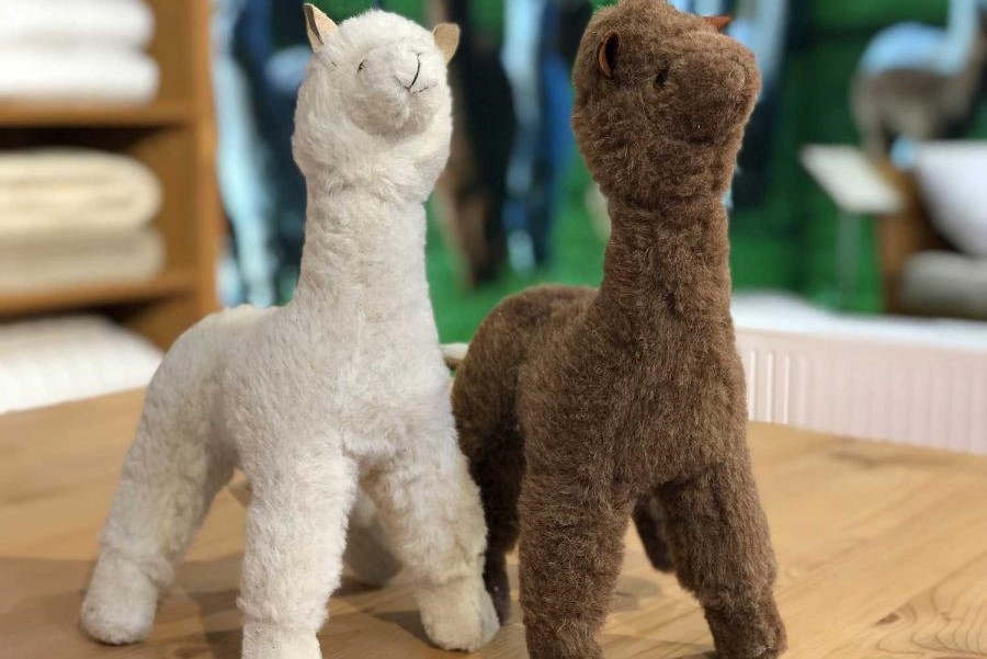Alpaka Stofftier aus Alpaka