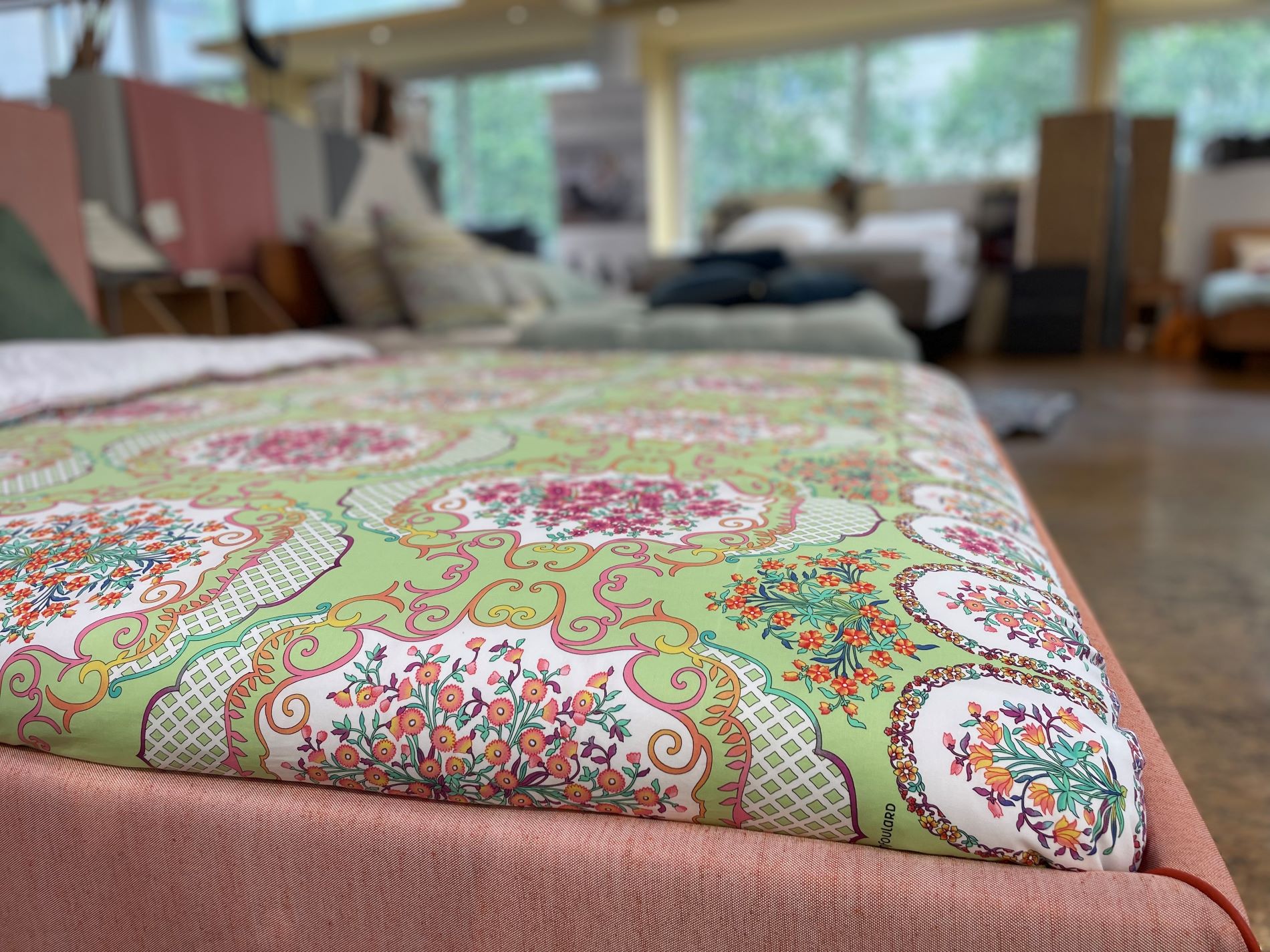 Tagesdecke kombiniert mit waschbarem Oberbett